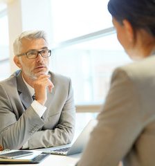 Interview with 2 people in office