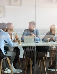 People meeting in office